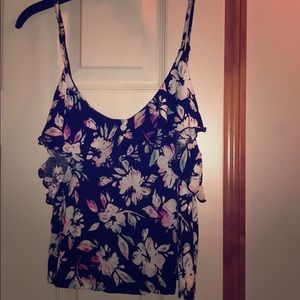 Floral crop top only tried on